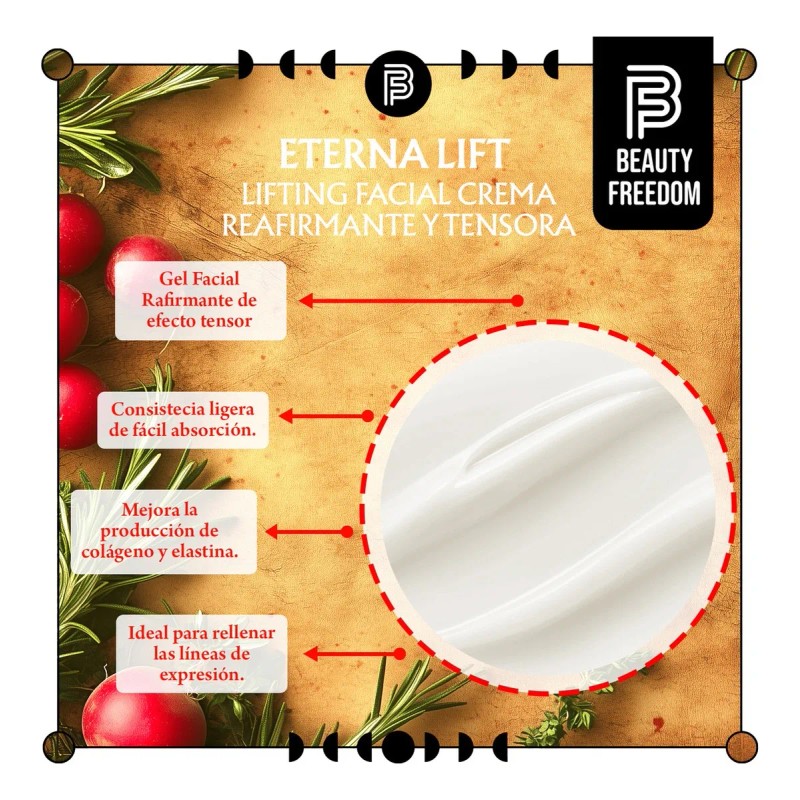 Crema Facial Antiarrugas Reafirmante Eterna Lift 60ml