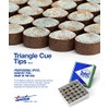 Tweeten Triangle Billiard Pool Cue Tip (14 mm, Pack of