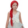 MAGQOO Red Braided Wig Kids Long Red Braid Wig Girls
