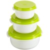Emsa Micro Family 509741 3-Piece Food Container Set 0.5 /