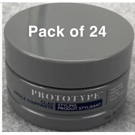 Prototype PACK OF 24 Prototype 193607 High Hold Styling Clay Matte Finish 3 oz