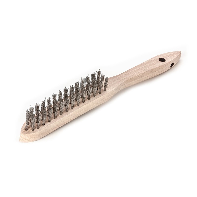 Lessmann 104631 Stainless Wire Brush with 3 rows