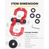 A-BOAR Snatch Block D-Ring Shackle Set, 3/4” Towing Winch Shackle