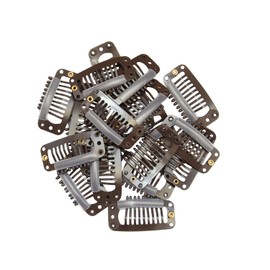 20pcs Wig Fixing Pins 9 Claws 32mm Hair Clip for Wig Clip Clip Hair Extension Tool Wig Hairpin (Black)