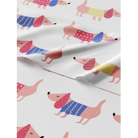 Kids Dogs Full 4 Piece Sheet Set - Boys, Girls, Teens, Toddler - Easy Fit, Deep Pockets - Breathable, Hotel Quality Bedding Sheets - Machine Washable & Wrinkle Free - Cute, Cozy & Soft - CGK Linens