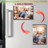 CHUNNIAO Magnetic Picture Frame 2.5X3.5,Black 10 Pieces,Wallet Size Photo Magnets