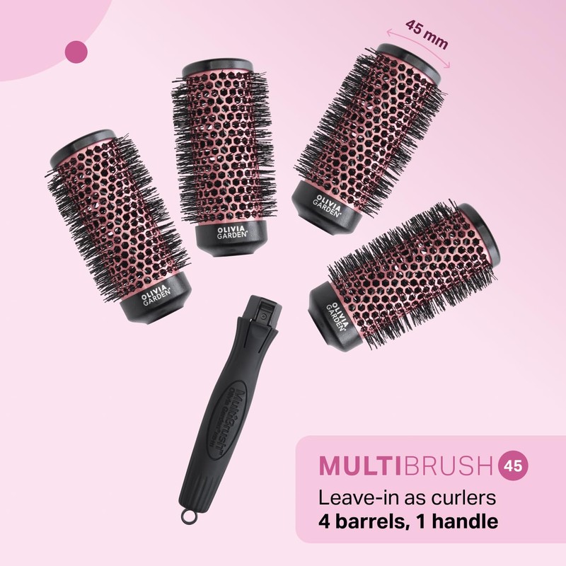 Olivia Garden Multibrush Curlers Kit - Size 45-4 Barrels of