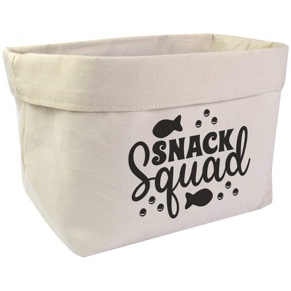 Azeeda Large 'Snack Squad Funny Child Toddler Quote ' Canvas