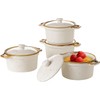 ONEMORE Ramekins with Lids, 6 oz Oven Safe Ceramic Mini