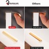 RVPEKUPE 5-Pack Adhesive Edge Finger Pulls for Cabinets No Drill