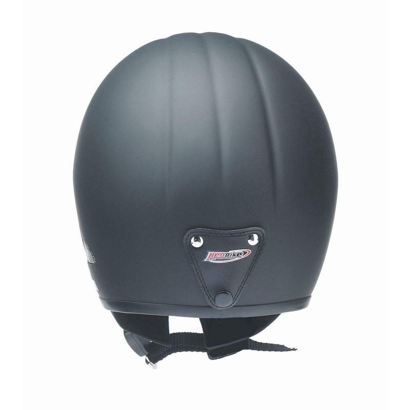 Redbike Oldtimer Motorcycle Half Shell Helmet RB 670 Matte Black