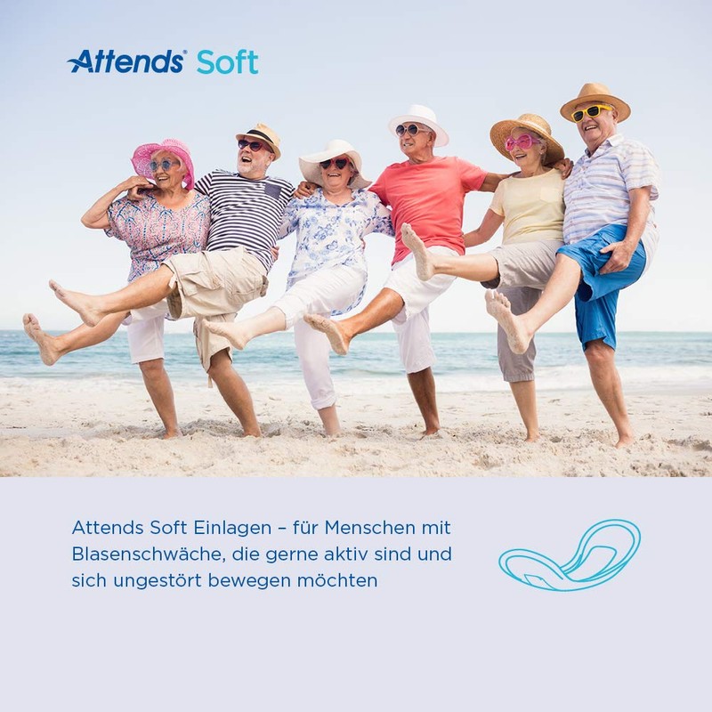 Attends Soft 1 Mini Long, Hygiene-Einlagen, bei leichter Blasenschwäche, 16