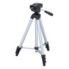 Hakuba W-312 Tripod, Aluminum, 4 Levels, Lightweight and Compact, 3-way Camera Stand, with Exclusive Case , sliver