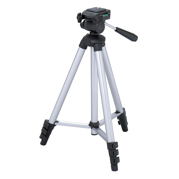 Hakuba W-312 Tripod, Aluminum, 4 Levels, Lightweight and Compact, 3-way Camera Stand, with Exclusive Case , sliver