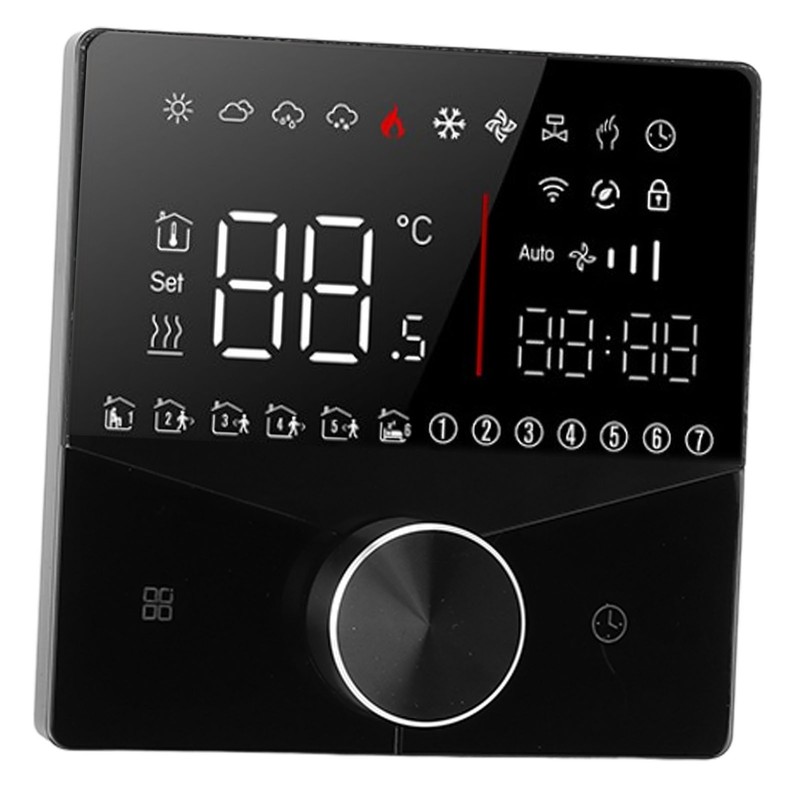 Smart Digital Thermostat LCD Color Display Precise Control Intelligent Temperature