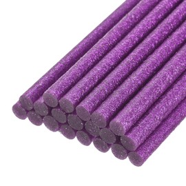 sourcing map Mini Hot Glue Gun Sticks 4-inch x 0.28-inch High Sticky Hot Glue Sticks for Glue Gun, Glitter Purple 30pcs