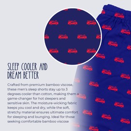 Dreamiere Men's Bamboo Viscose Sleep Shorts | Ultra-Soft, Lightweight Pajama for Men | Perfect for Sleeping, Lounging & Casual Wear | Tagless & Comfortable Lounge Shorts - Large-X-Large