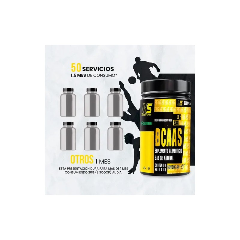 Aminoacidos Bcaas Hiper Sport 1kg