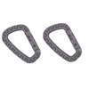 Set of 2 Plastic Carabiner D-Shape - Lightweight & Robust