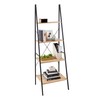 ClosetMaid 1312 4-Tier Wood Ladder Shelf Bookcase, Natural