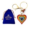 Evenchae Rainbow Heart Keychain with Clip