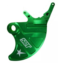 SRT Offroad Rear Brake Rotor Guard, Green - Kawasaki - KX250F 2018-2022