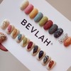 Vibla Todak Gel Tweed Embossed Nail 10 Piece Set /