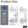 Transparent Non-Piercing Suction Grab Bar Heavy-Duty Waterproof Safety Handle for