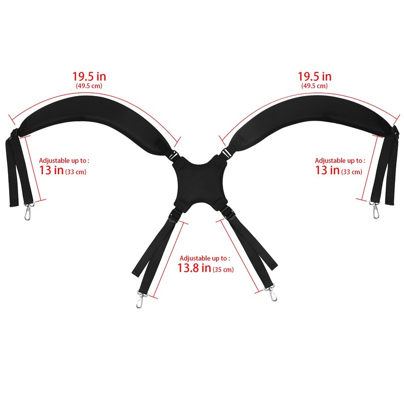 Big Teeth Golf Cart Bag Straps Replacement Shoulder Padded Comfortable