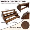 Umgozrz Wooden Cupcake Stand 4 Tier Cupcake Stand Cupcake Holder
