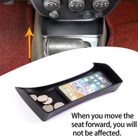 Lcojicep Transmission Storage Box, Tray Console Tray Organizer, for Hummer H3 2005-2007 Accessories Automatic Transmission, Internal Storage, (Black)