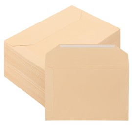 Engrowtic 100 Pack Legal Size File Envelope 10" x 15" Document Folder Heavyweight Manila 143 lb Ungummed Flap File Jackets for Attorney Employee Mailing Office Business, Beige
