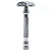 Parker 99R Chrome Long Handle Heavyweight Butterfly Open Double Edge