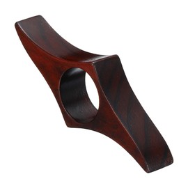 PATIKIL 25mm Thumb Book Page Holder Handmade Wooden Bookmark Book Opener Page Holder Reading Accessories for Book Lovers Red