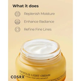 Cosrx Propolis Light Cream 50ml - Cuidado Facial Momento De Aplicación Díanoche Tipo De Piel Todo Tipo De Piel                                        