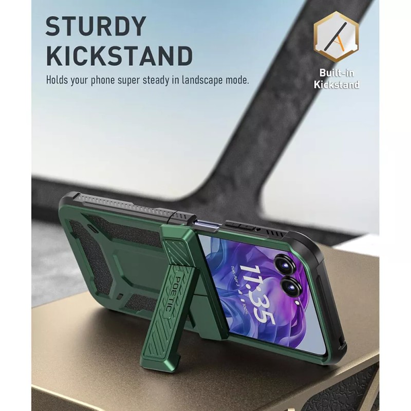 For Moto Razr Plus 2024 Case Poetic with Kickstand Shockproof