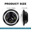 Unbranded 7Inch Round LED Headlight Angel Eyes DRL for Chevy