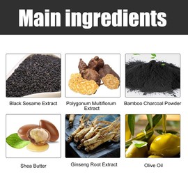 Black Hair Soap Nourishing Hair Repair Cleansing Moisturizing Soap:_55g-2pcs