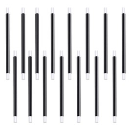 Dilightnews Pack of 15 Magic Wand, Trick Party Magic Wand, Plastic Wand, Wizard Black Cylinder Wand, Fun Plastic Wand Black for Theme Party, Wizard and Magician