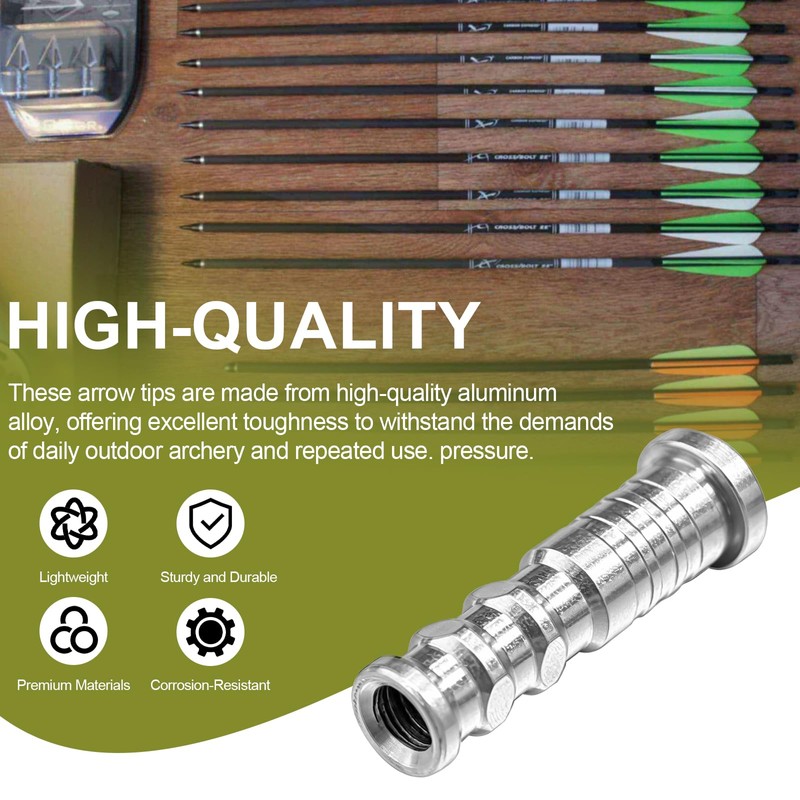 .246 Archery Arrow Inserts Aluminum Replacement for Gold Tip INS24612