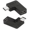 GELRHONR 90 Degree USB C to Micro USB Adapter Right