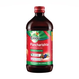 Zandu Pure Pancharishta Tonic | Made from 32 Ayurvedic Herbs | Builds Digestive Immunity | Regulates Bowel Movement | Provides Strength & Energy | 15.22 Fl Oz/450ml