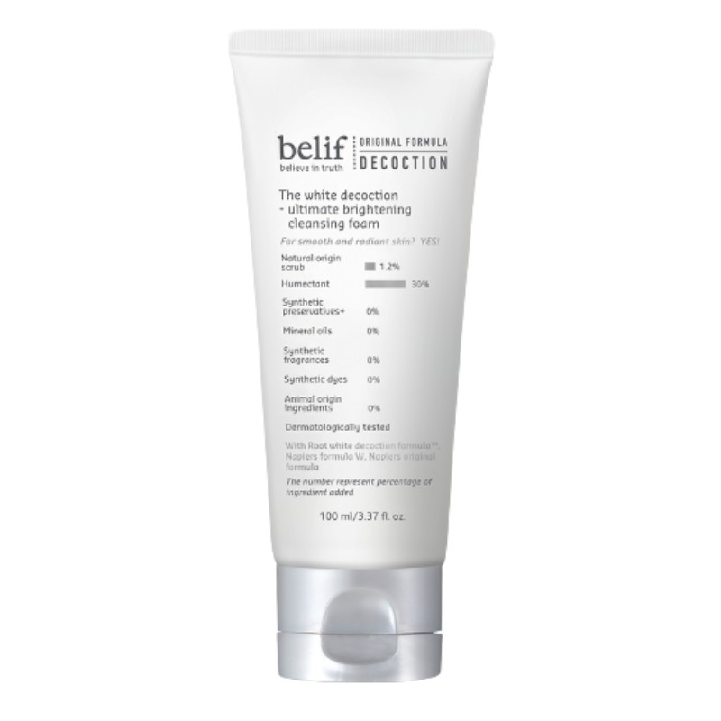 BELIF The White Decoction-ultimate Brightening Cleansing Foam 100ml