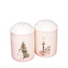 White Christmas Salt and Pepper Shakers Xmas Tree Sleigh Snowman