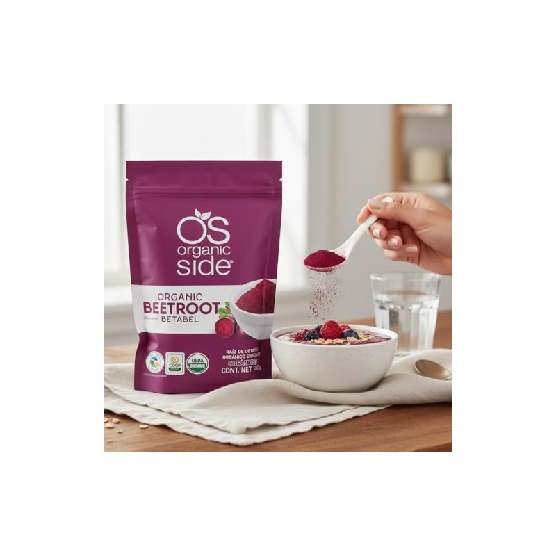 Organicside - Betabel en Polvo Orgánico (Beetroot) 100 g -
