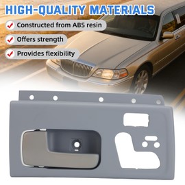 motoparty for 2003-2011 Lincoln Towncar Left Front Door Handle Bezel