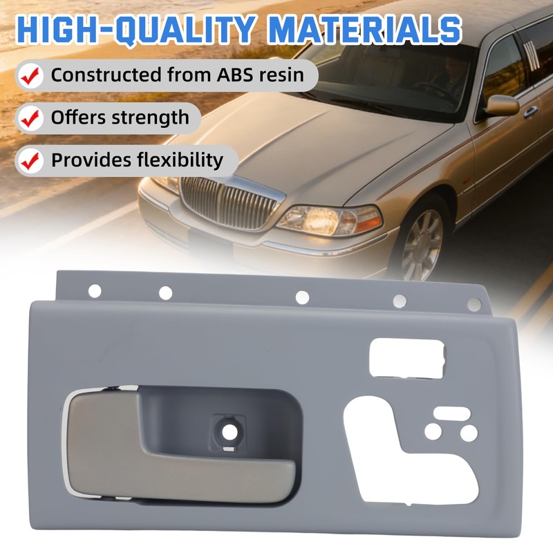 motoparty for 2003-2011 Lincoln Towncar Left Front Door Handle Bezel