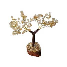 Citrine Crystal Gemstone Tree Artificial Home Decor Crystal Tree Of Life Gift For Women & Men Spiritual 7 Inch