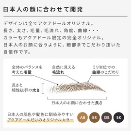 AQUADOLL Eyebrow Permanent Makeup Tint Petit Pla Eyebrow Stickers Set of 15 Japanese Planning Company Original Eyebrow Permanent Makeup Eyebrow Makeup Sticker Tint Eyebrow Tattoo Eyebrow Female Male