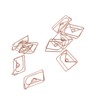 100PCS Paper Clips Portable Mini Cute Shape Electroplated Rose Gold